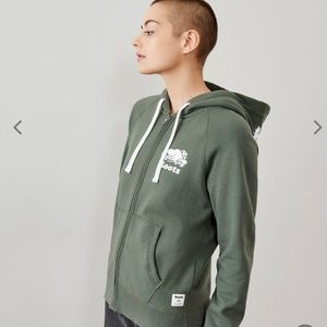 Roots Zip Hoodie - Khaki - size M